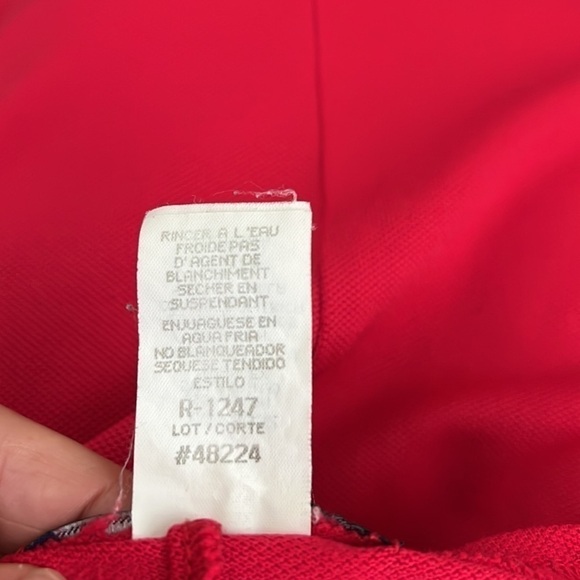 Nautica Vintage Y2K Red Jersey Knit Short Sleeve Mini Shirt Dress - Picture 11 of 11